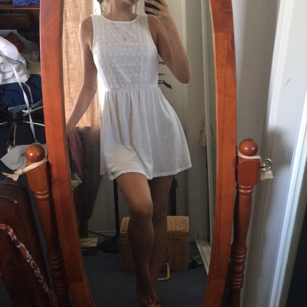 white summer dress
